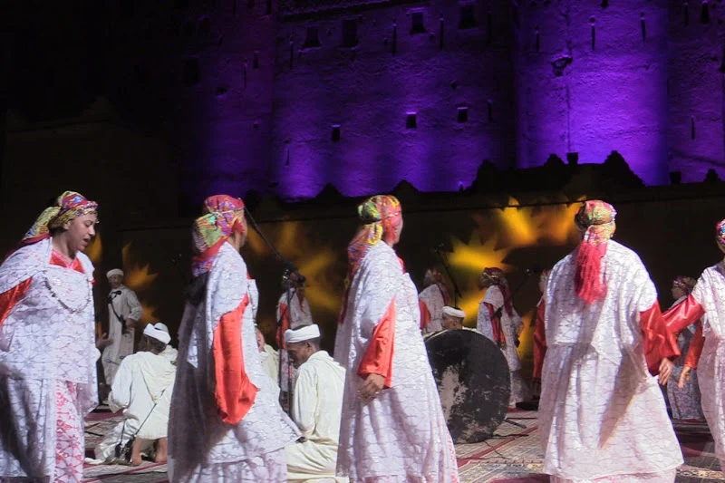 Traditional Ahwach festival in southern Morocco